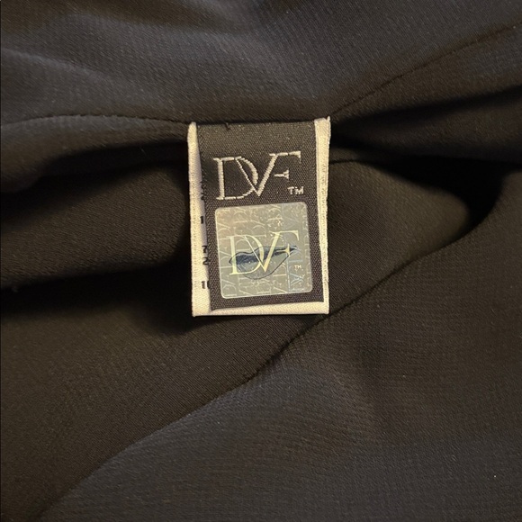 DIANE VON FURSTENBERG 'Giada' Chain Collar Dressing Black Size 2 - Picture 4 of 7